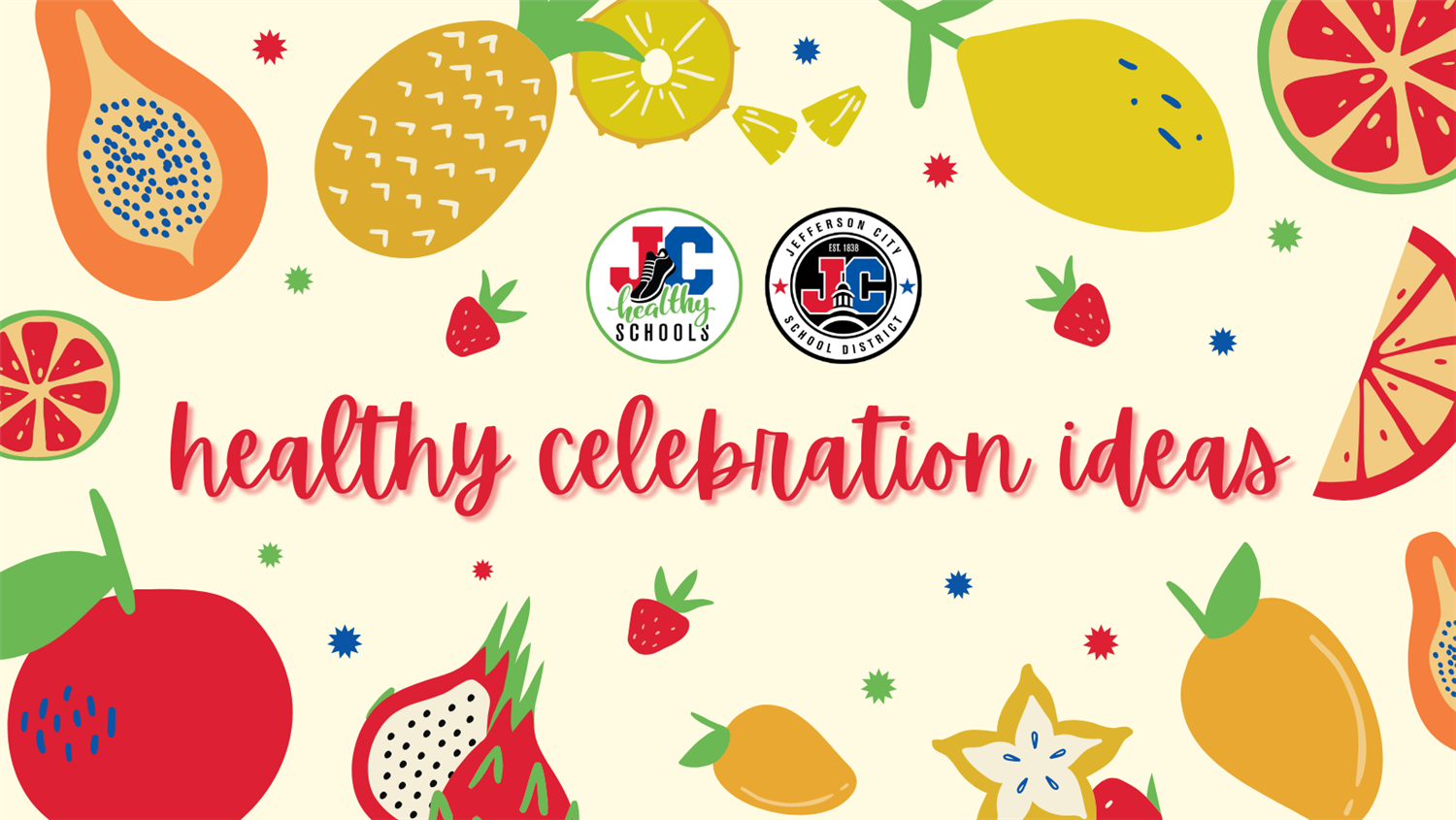 healthy celebrations ideas graphic